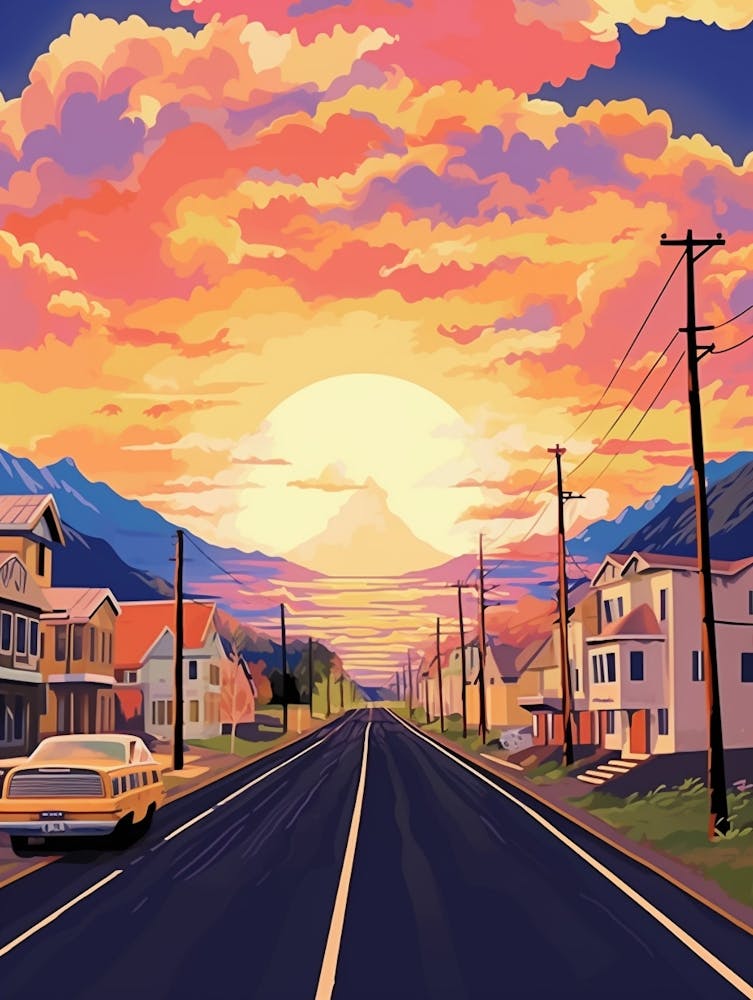 Ellensburg Retro Pop Art 1