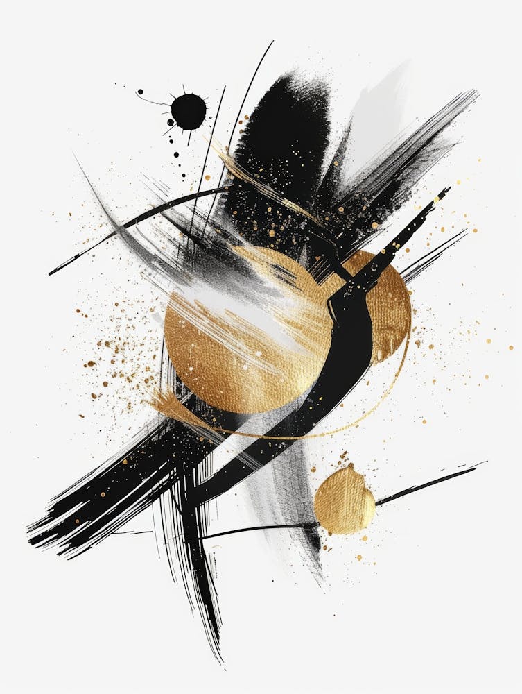 Abstract Gold Canvas Print 5