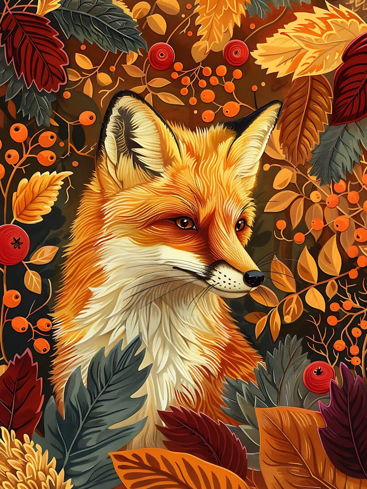 Solitary Fox In The Autumn 19