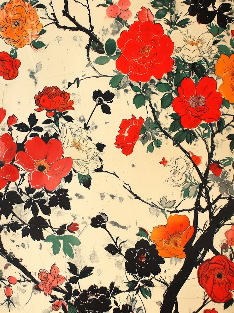 Great Japan Hokusai Japanese Floral 14