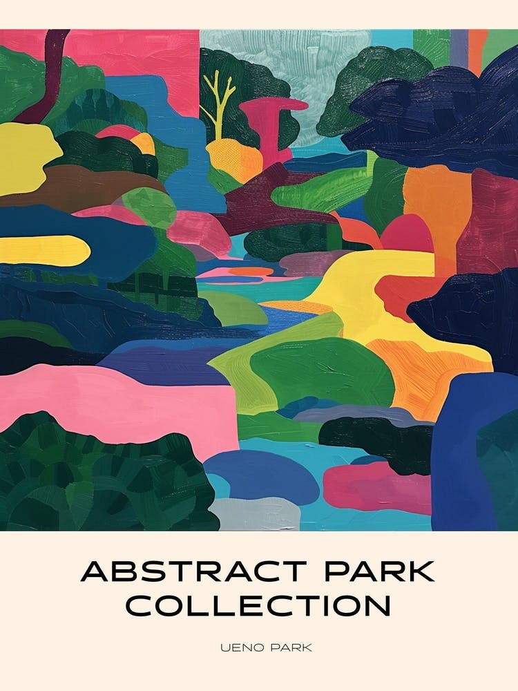 Abstract Park Collection Poster Ueno Park Tokyo 4
