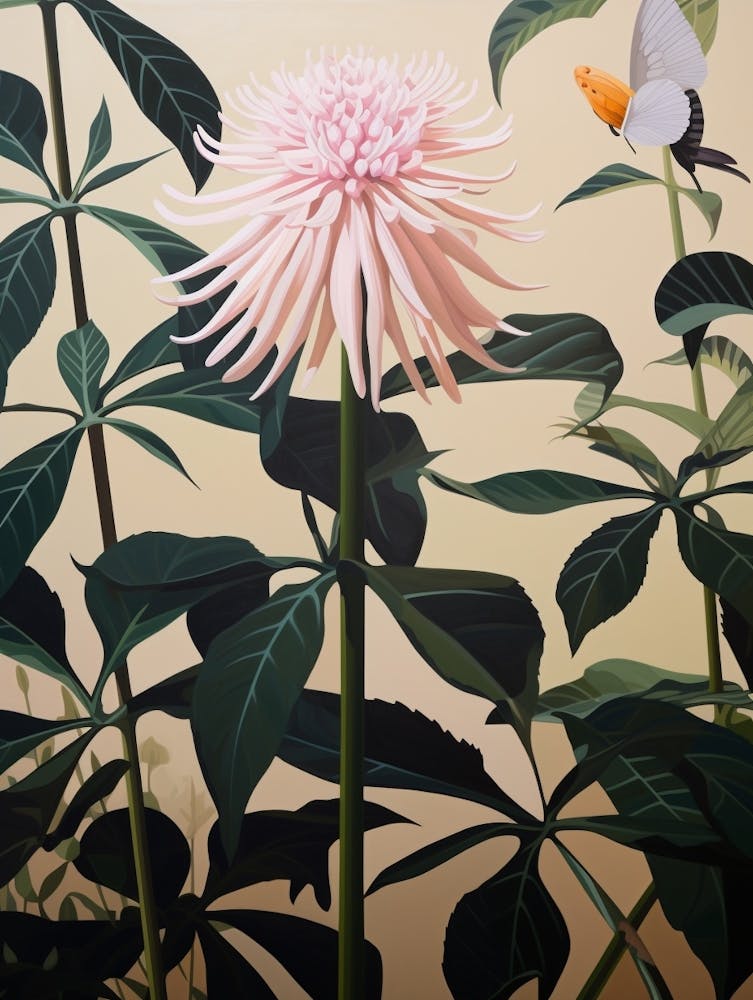 Flower Illustration Bee Balm 2