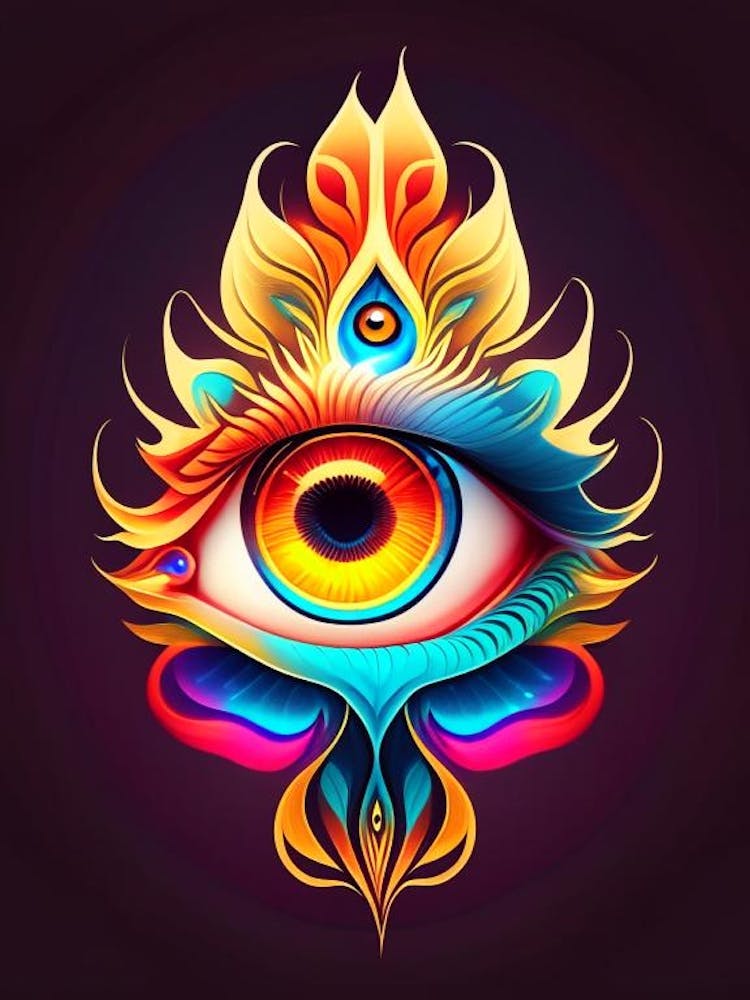 Flux d'Énergie, Symbole, Tatouage Troisième Œil 2