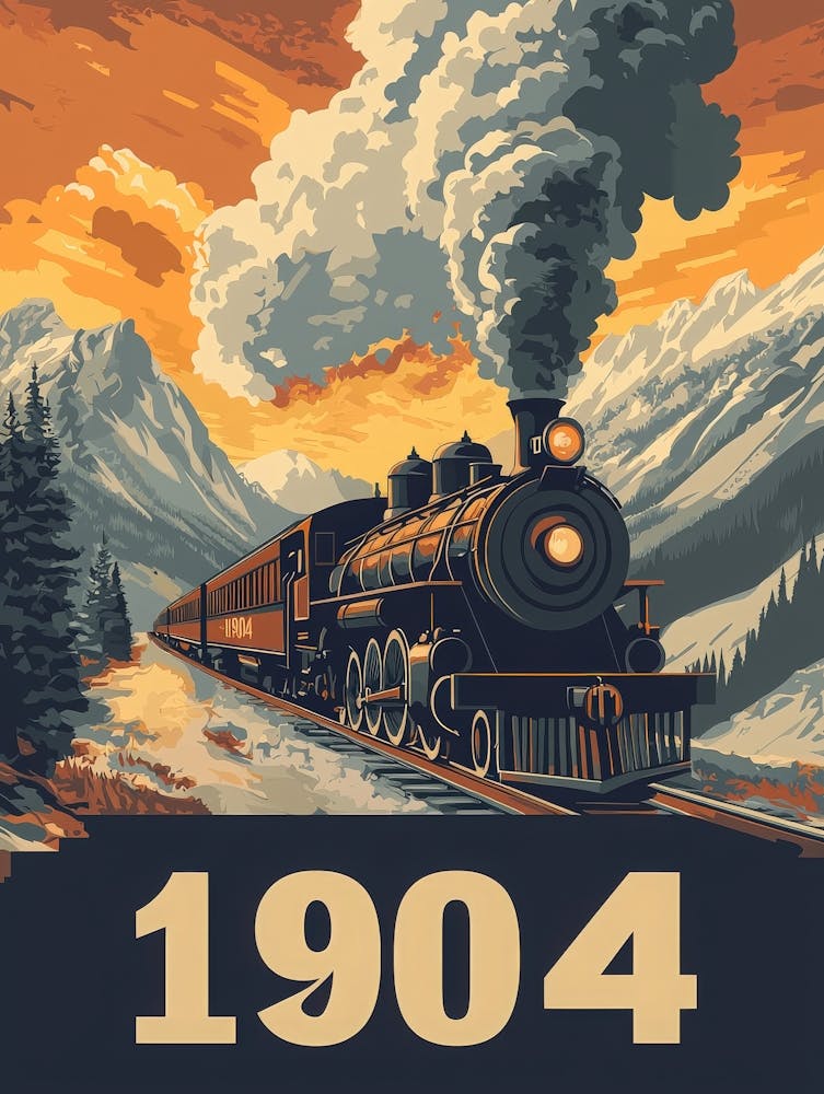 Aihrgdesign A Retro Poster Of A Steam Locomotive Traveling Th 5bdbb241 4d17 4d3b A6e2 D8697604309c 3