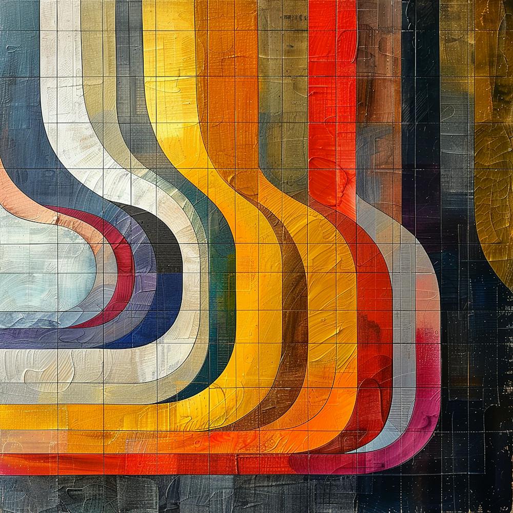 Abstract Painting 10 - colorful cubism, cubism, cubist art,    abstract art, abstract painting  city wall art, colorful wall art, home decor, minimal art, modern wall art, wall art, wall decoration, wall print colourful wall art, decor wall art, digital a