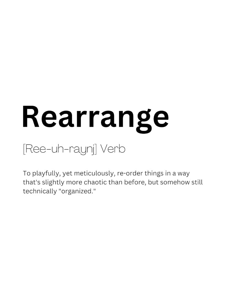 Rearrange Definition Meaning