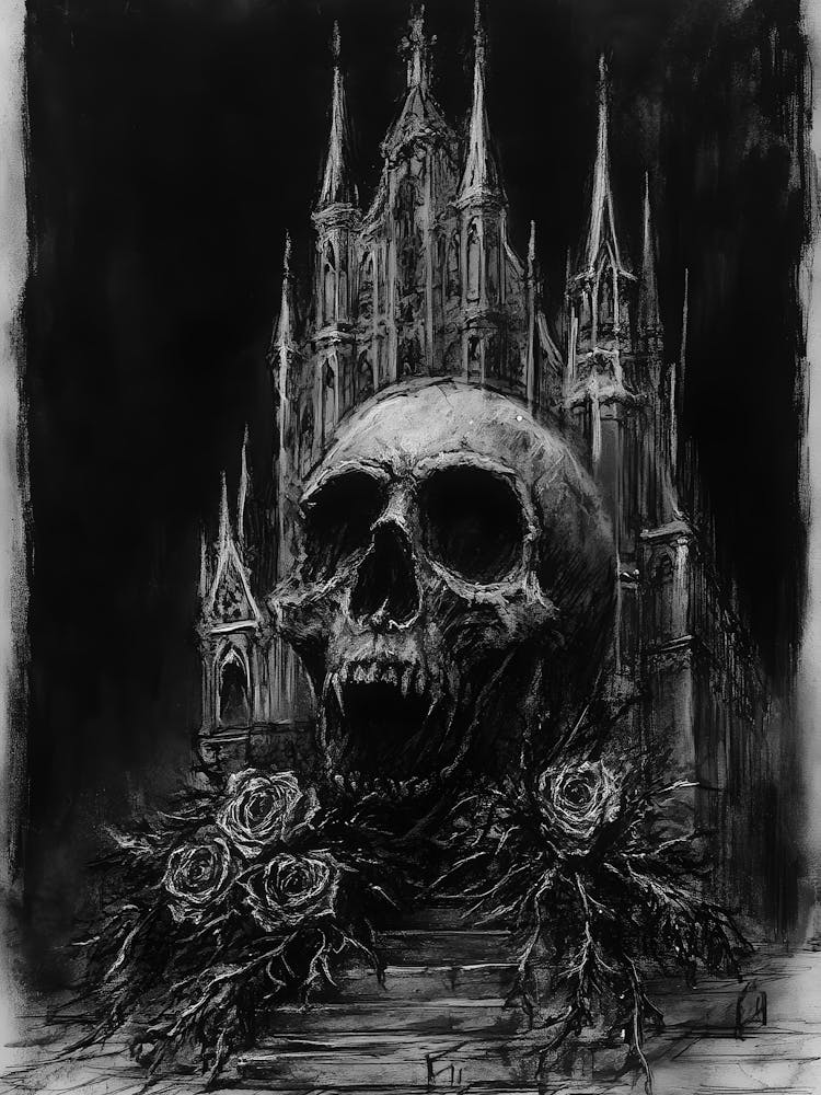 Skull And Roses