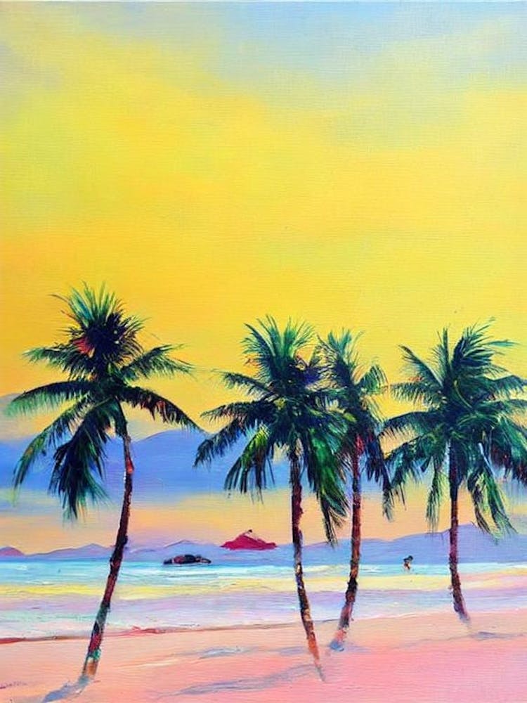 Nha Trang Beach, Vietnam Bright Abstract