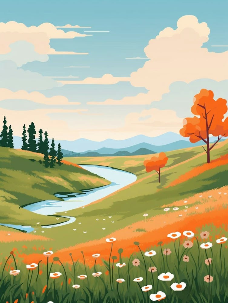 Meadow Abstract Minimalist 4