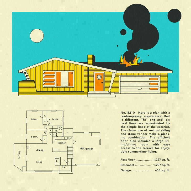 Mid Century Home Design Square