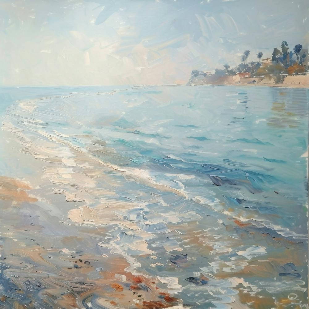 Painting Beach South of France