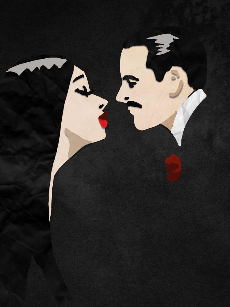 Cala Mia Collage Gomez und Morticia