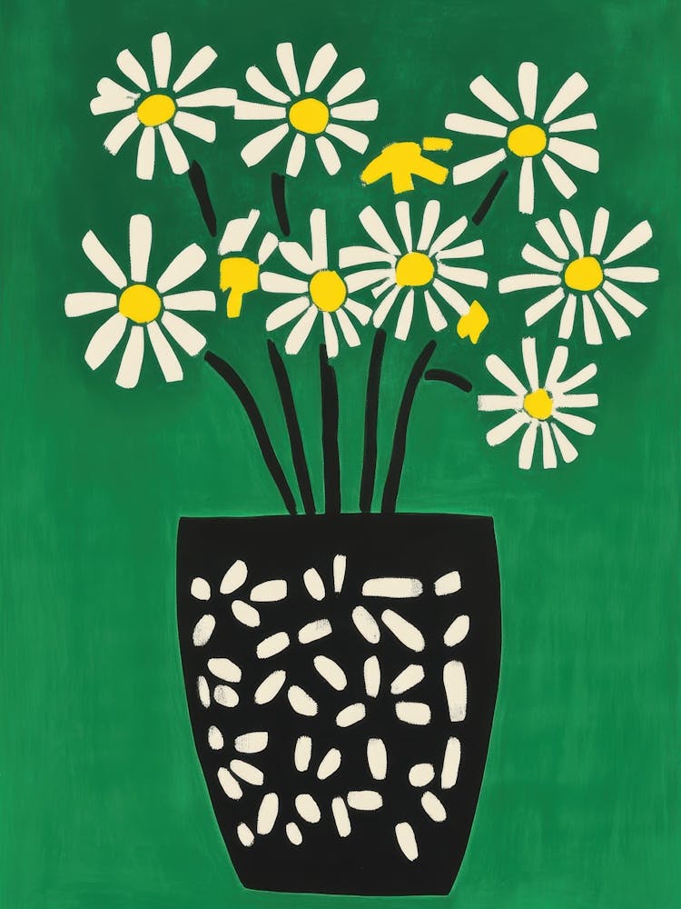 Daisies In A Vase 42