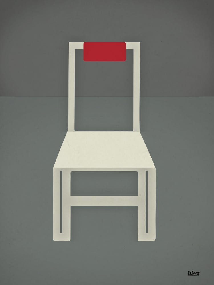 Minimal – Chaise Bauhaus Blanche