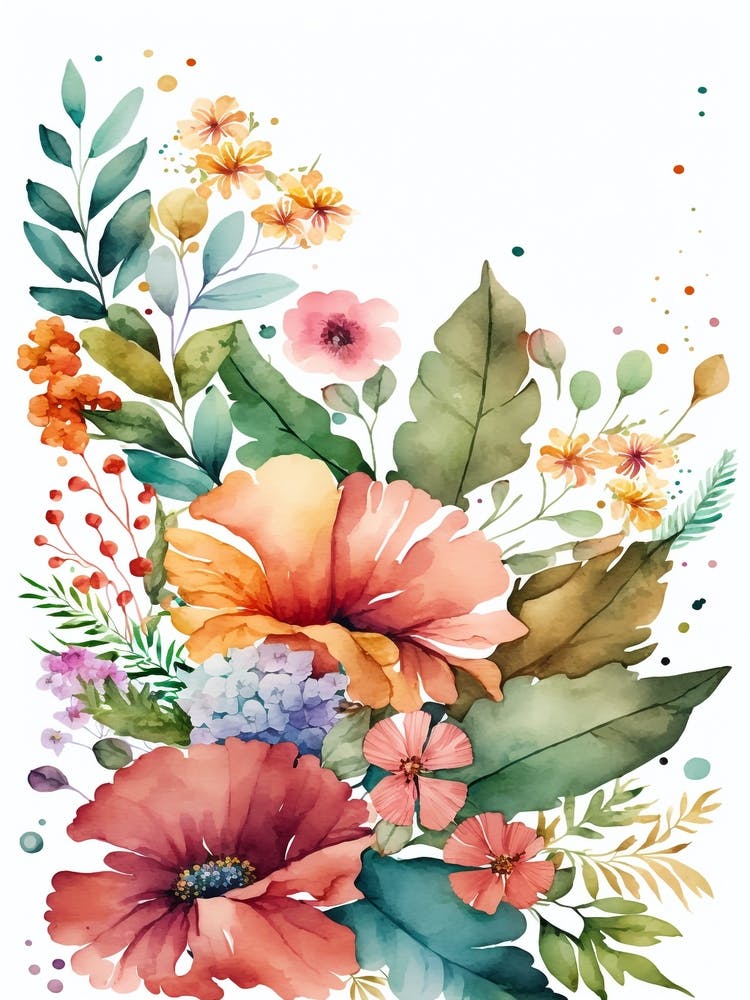 Watercolor Flowers 3
