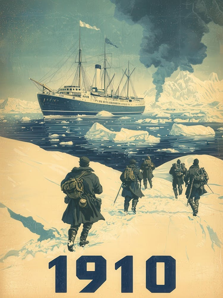 Aihrgdesign A Vintage Adventure Poster Of A Polar Exploration Fc1052d9 14f2 4fd1 A208 B3b46d6bbb7f 0
