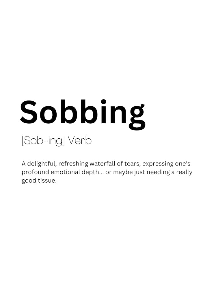 Sobbing Definition Meaning