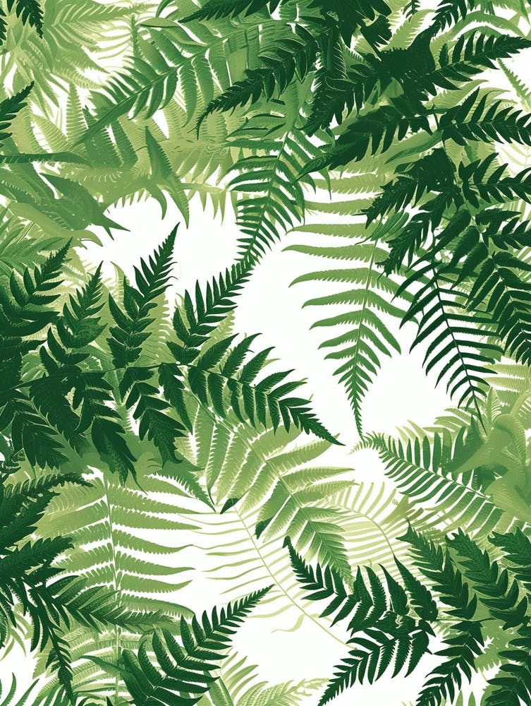 Pattern Poster Upside Down Fern 3
