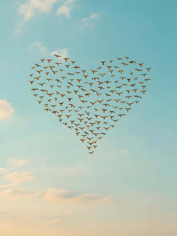 Heart in Flight – A Natural Symbol of Unity