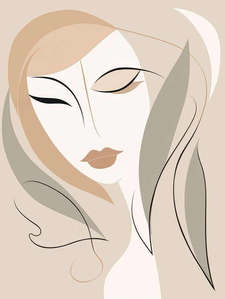 Abstract Woman'S Face 6