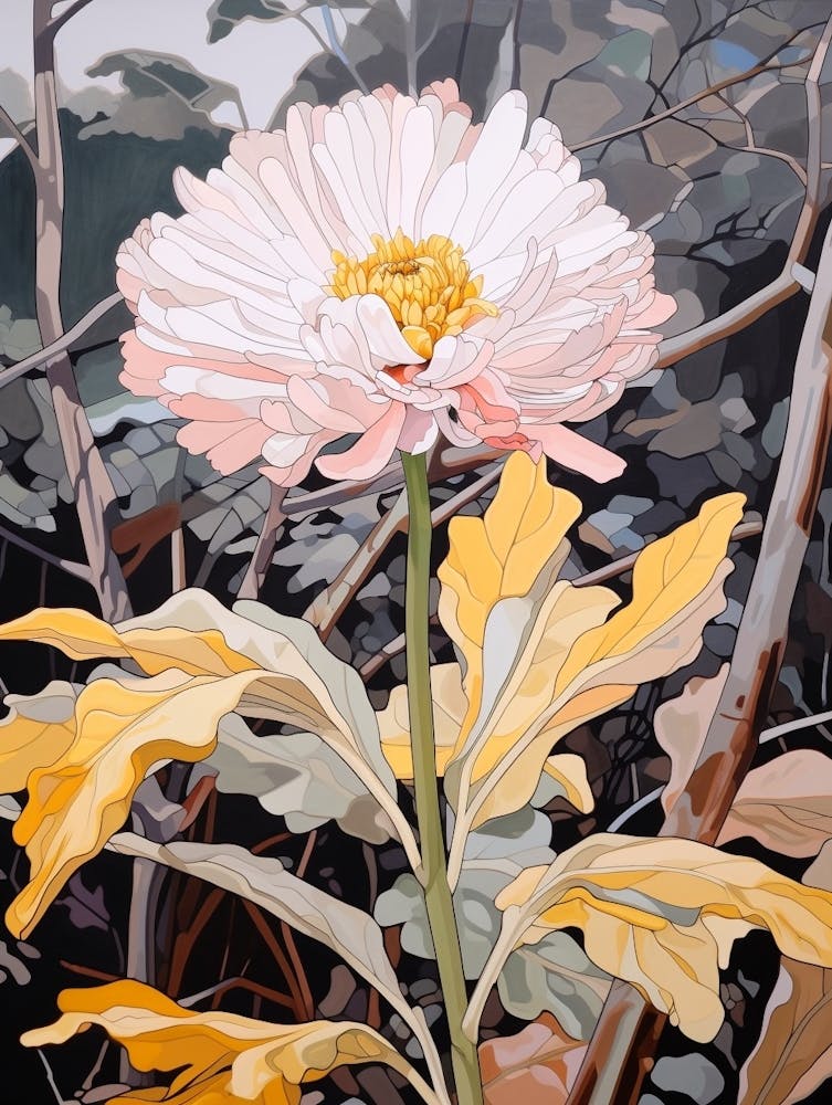 Calendula 4 Flower Painting