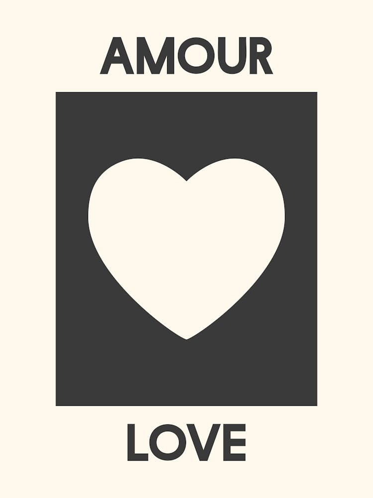 Amour Black & White