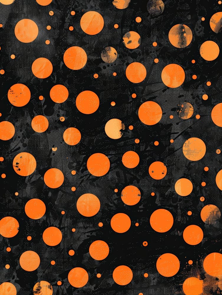 Orange Polka Dots 1