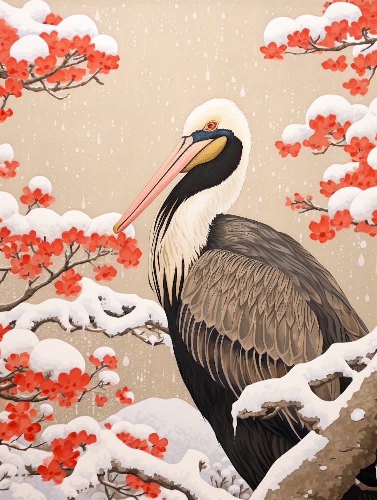 Bird Illustration Brown Pelican 1