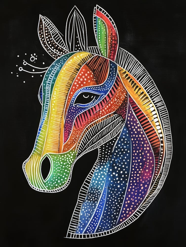 Regenbogenpferd 1