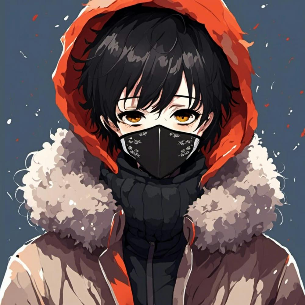 Anime Girl In Hoodie