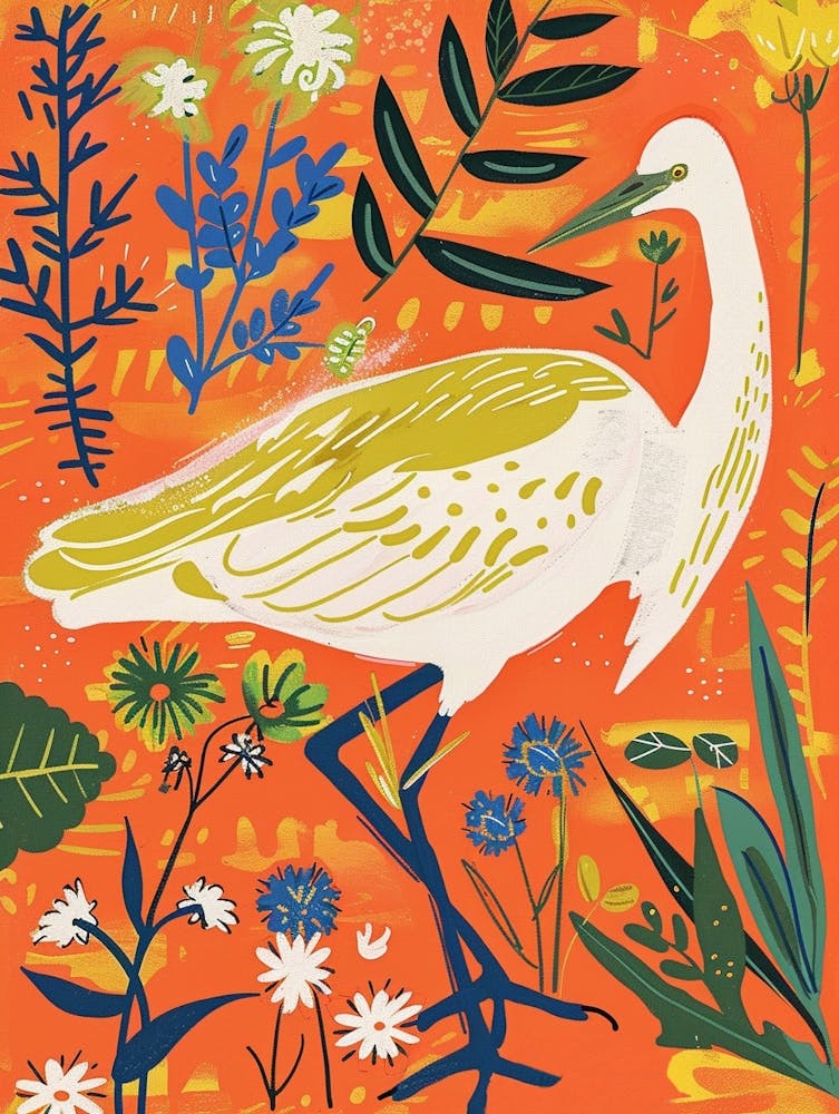 Spring Birds Egret 4