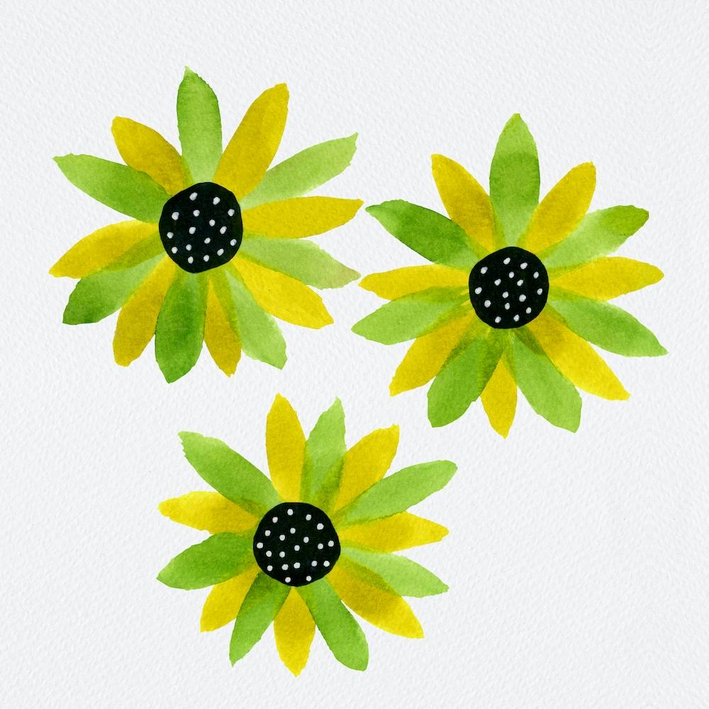 Botanical Polka Dot Center Green