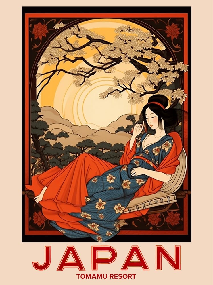 Tomamu Resort, Visit Japan Vintage-Reisekunst 3