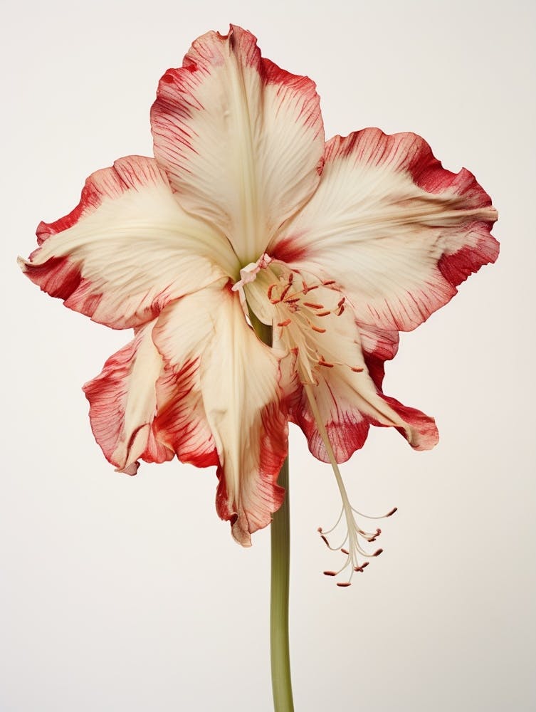 Pressed Flower Botanical Art Amaryllis 3