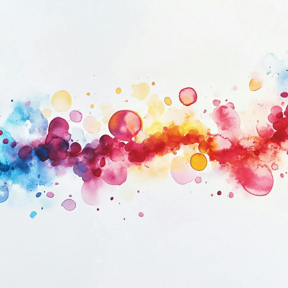 Watercolor Splashes Watercolor Illustration