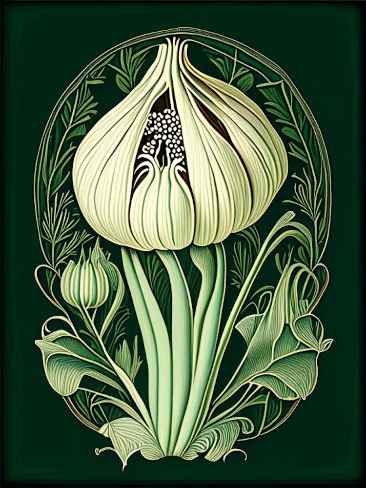 Garlic Herb Vintage Botanical