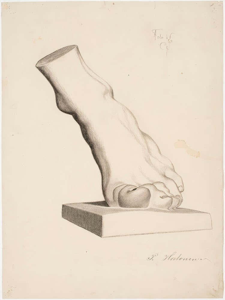 Foot, Plaster Cast (1886), Pekka Halonen