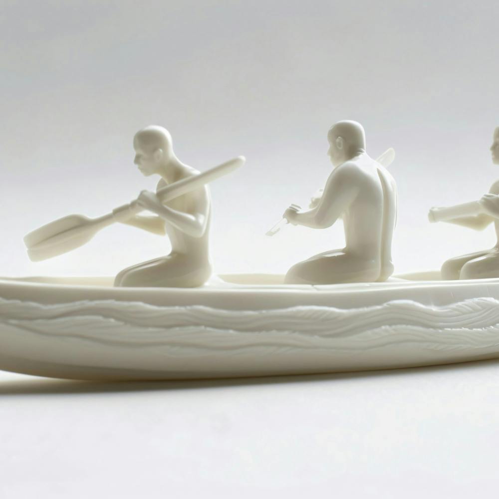 Three Men In A Canoe