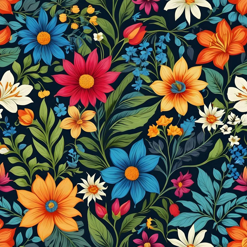 Motif floral sans couture 13