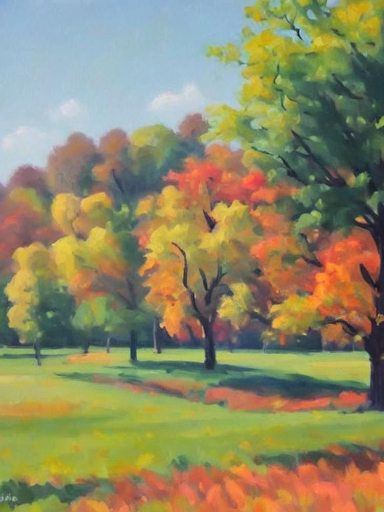 Shagbark Hickory Tree Watercolour
