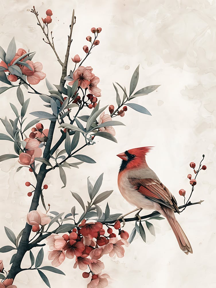 Bird Flowers Chinese Style 1