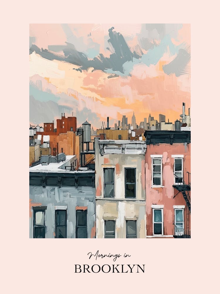 Mornings In Brooklyn Rooftops Morning Skyline 1