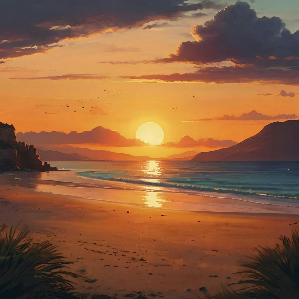 Default A Beautiful Sunset On A Sicilian Beach Without People 0 (1)