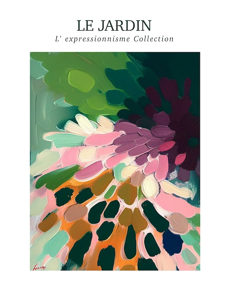 Le Jardin Abstract Oil Painting 4