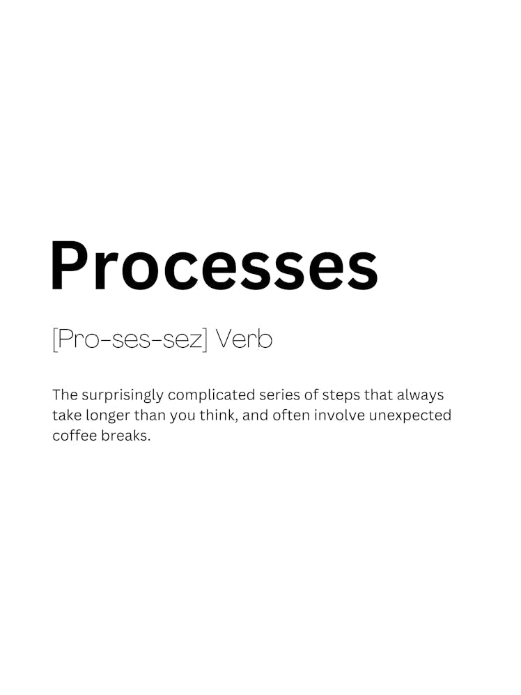 Processes Definition Meaning 1