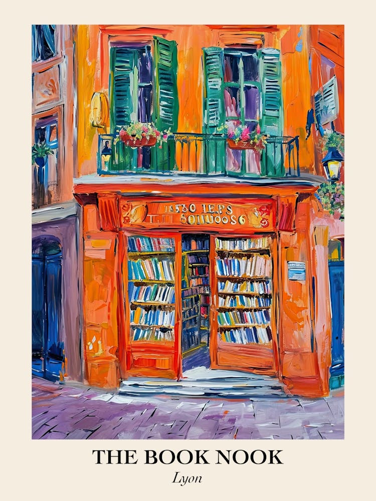 Lyon Book Nook Bookshop 2 Affiche