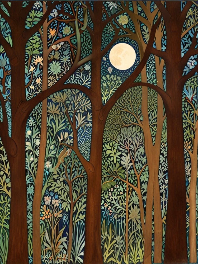 William Morris Mondlicht Im Wald 143