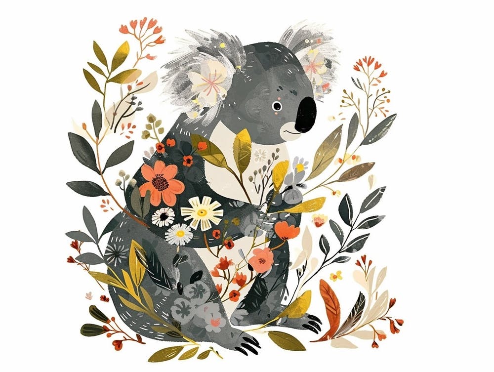 Little Floral Koala 2