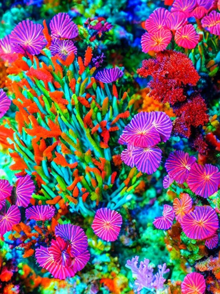 Acropora Acuminata Vibrant Painting
