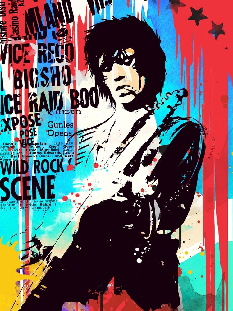 Keith Richards Pop Art